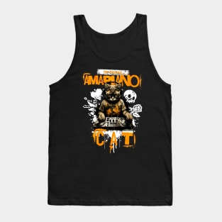 Amapiano Music Cat Tank Top